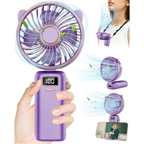 Nornward Ventilateur A Main Mini Ventilateur Portable Portatif