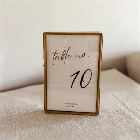 Printable Wedding Table Numbers Editable Template Style 2 Instant D