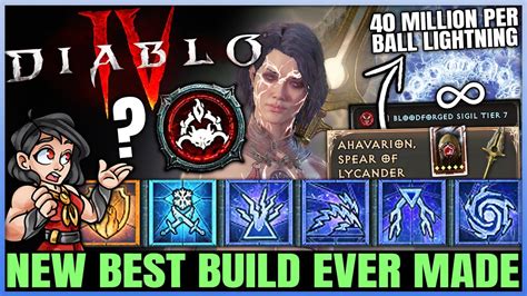 Diablo New Best Uber Infinite Damage Sorcerer Build Ahavarion