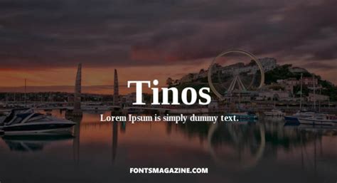 Tinos Font Download | The Fonts Magazine