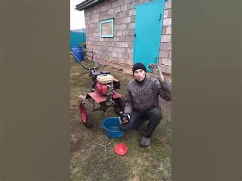 Меняем масло в двигателе мотоблока Ока!!! - YouTube