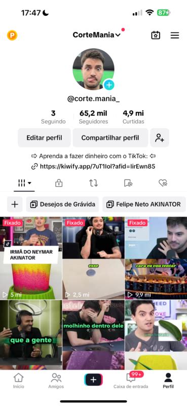 TIKTOK 65K SEGUIDORES MONETIZADO NICHO FELIPE NETO Alpha