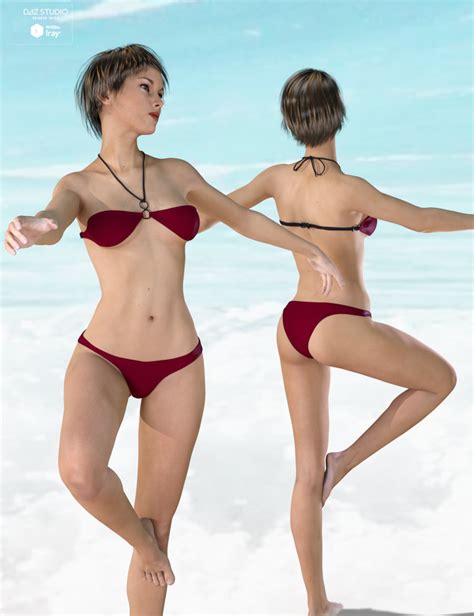 Halter Neck Bikini For Genesis Female S Daz D