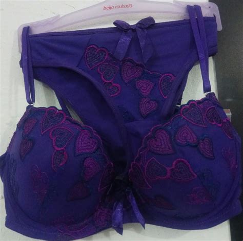 Conjunto Calcinha E Suti Lingerie Feminina Beijo Roubado Nunca Usado Enjoei