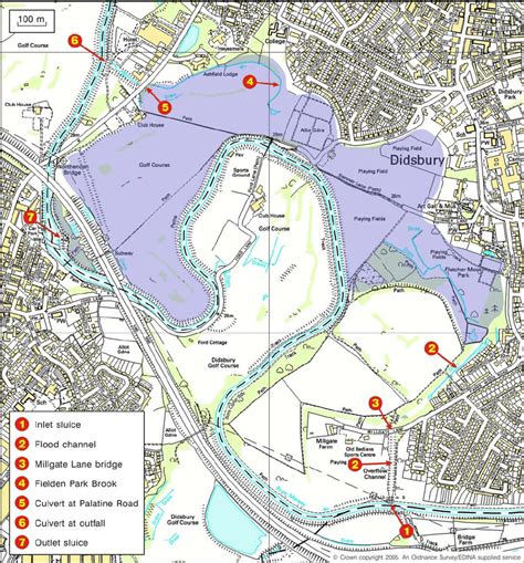 flood plain map river mersey northenden didsbury scientific diagram