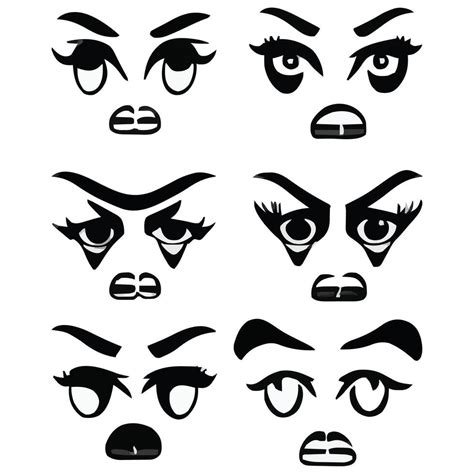 Set of different eyes expressions 43384449 Vector Art at Vecteezy