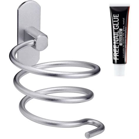 Porte Sèche Cheveux Support De Sèche Cheveux Mural En Aluminium Support