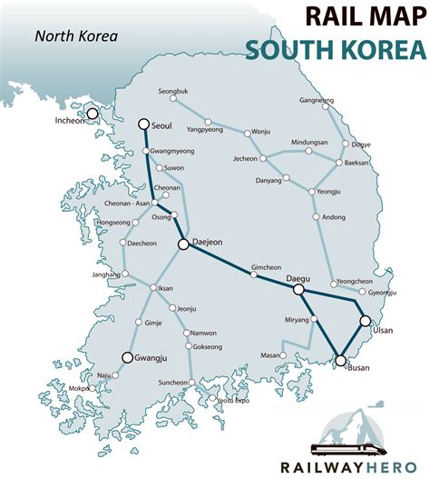 Korea Train Map