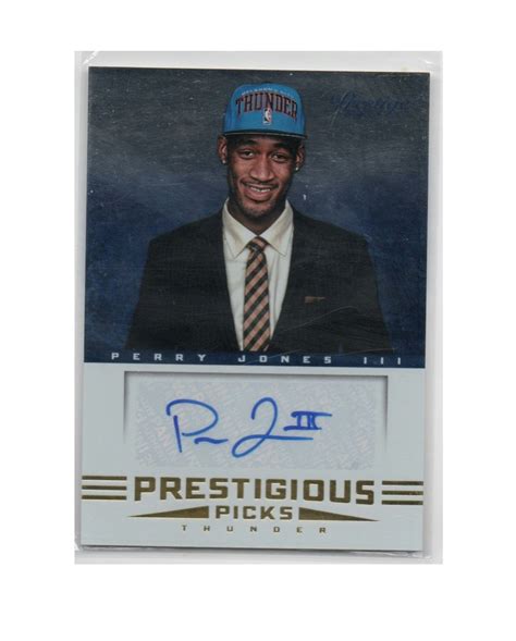 2012 13 Prestige Prestigious Picks Signatures 72 Perry Jones 30 X249