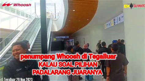 Stasiun Whoosh Tegalluar Belum Menyaingi Popularitas Penumpang Di