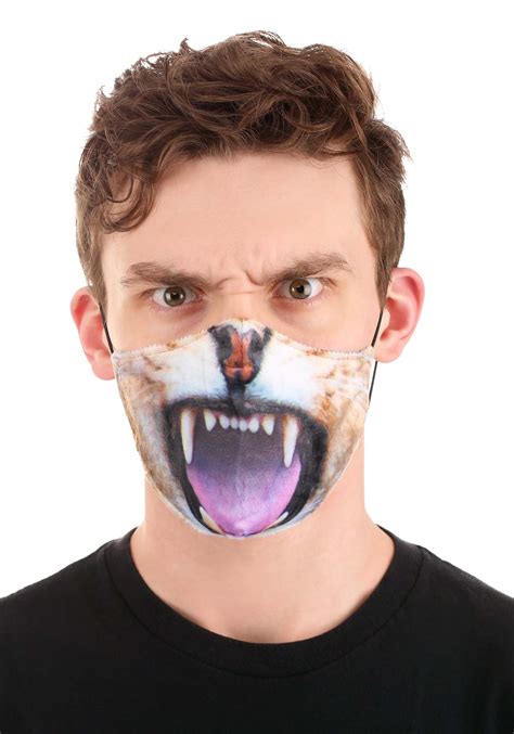 Lion Roar Sublimated Adult Face Mask