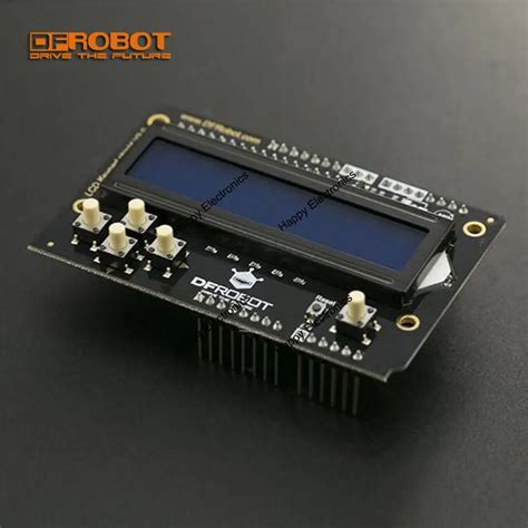 DFRobot 1602 LCD Keypad Shield For Arduino With 5 Keys 2x16 LCD Display