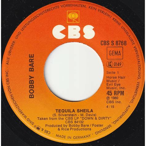 Bobby Bare - Tequila Sheila - Vinyl 7" - 1980 - DE - Original | HHV