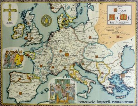 Map of Europe around 1000 ad | Europe map, Vintage world maps, Map