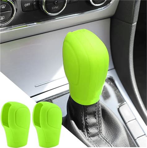 Amazon Aicel Pcs Car Gear Shift Knob Cover Elastic Silicone Car