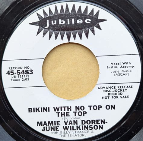 Mamie Van Doren June Wilkinson Bikini With No Top On The Top So What Else Is New Vinyl