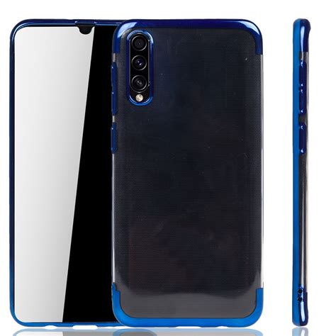Handyhülle für Samsung Galaxy A30s Blau - Clear - TPU Silikon Case ...