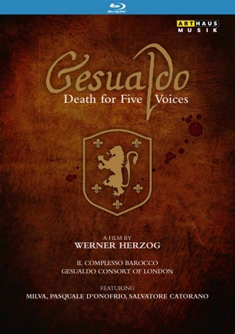 Culturalmente Incorrecto Gesualdo Death For Five Voices Muerte Para Cinco Voces Un