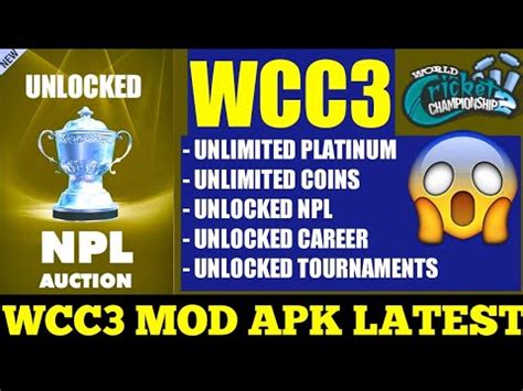 Wcc Mod Apk Latest Version World Cricket Championship Mod Apk