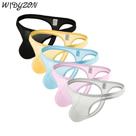Gay Underwear Men Thongs Jockstrap Men Striped G Strings Thong