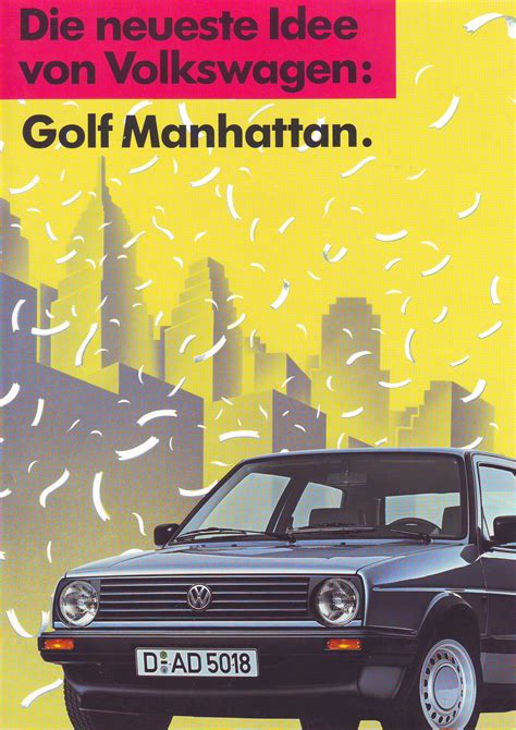 TheSamba VW Archives 1989 VW Golf Manhattan Brochure German