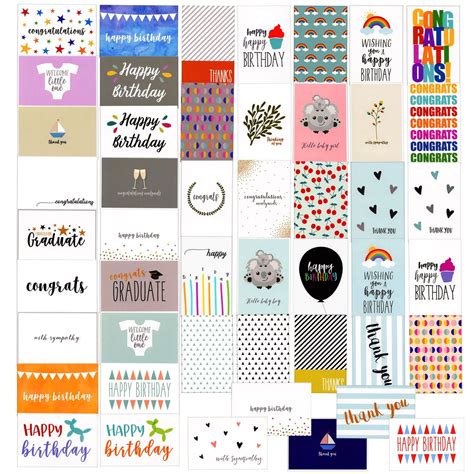 Buy Best Paper Greetings All Occasion Cards (48-Pack) - Assorted Happy ...