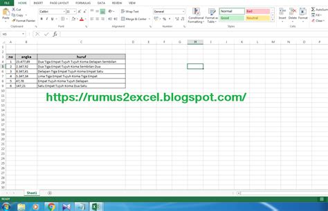 NEW Rumus Excel Angka Menjadi Huruf Tercepat Dan Mudah Rumus Excel