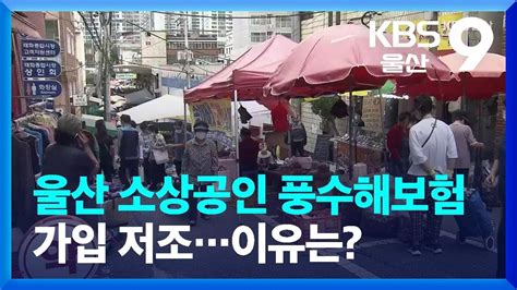 울산 소상공인 풍수해보험 가입 저조이유는 Kbs 20220915 Youtube