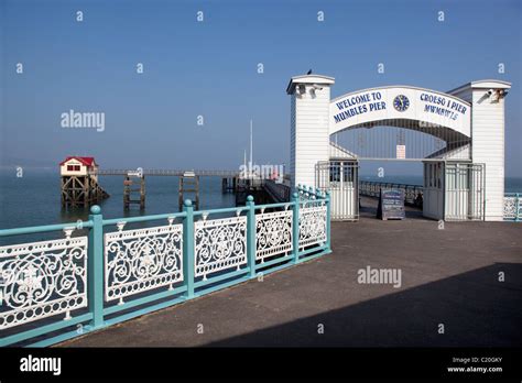 Mumbles Pier Swansea South Wales Stock Photo - Alamy