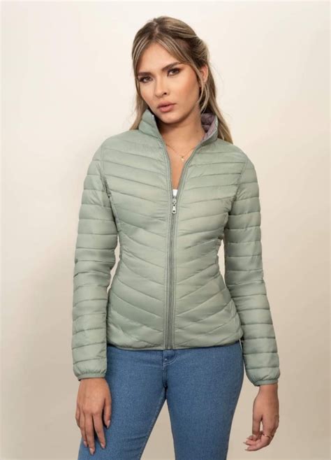 Chaqueta Mujer Doble Faz Corta Ultra Liviana Mood