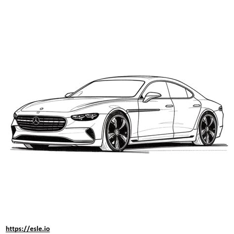 Mercedes Benz Amg Gt Matic Plus Coloring Page