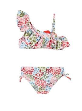 Bikini Mayoral Volante Lazo Rosa para Niña