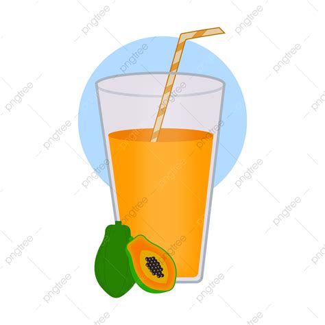 Papaya Juice Vector Hd Images Papaya Juice Vector Illustration Papaya