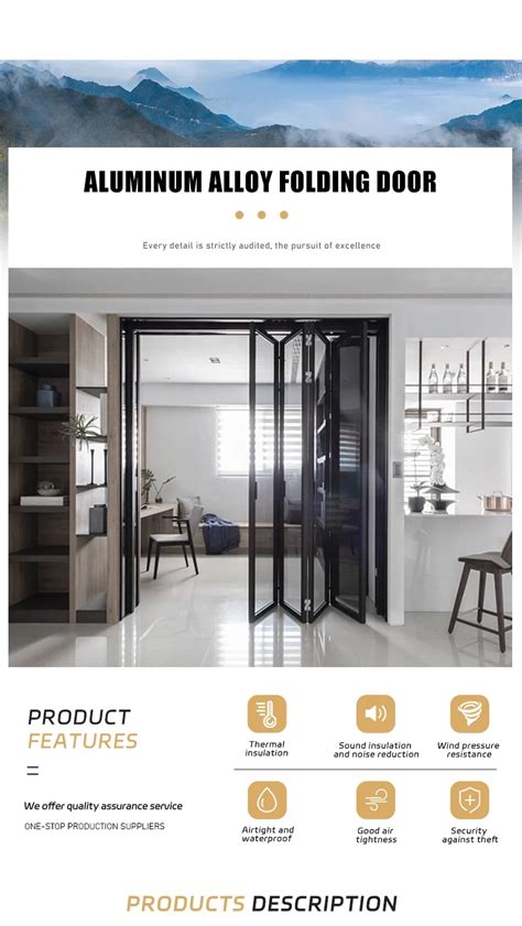 Hurricane Proof Aluminum Bi Folding Door Outdoor Folding Door Buy