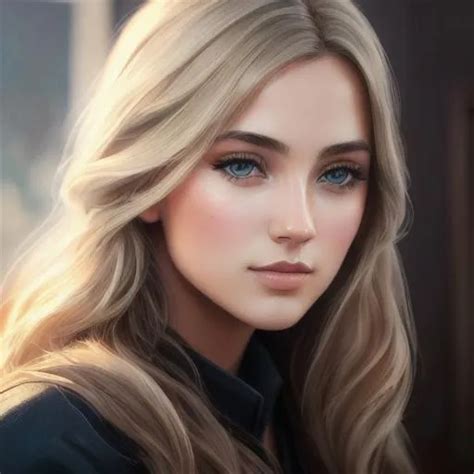 Beautiful Swedish Girl Oil Painting UHD 8k Very D