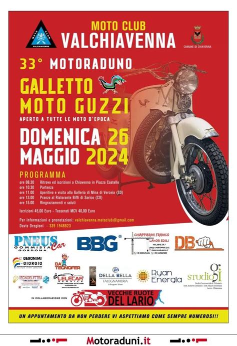 Raduno Galletto Moto Guzzi Motoraduno Chiavenna So