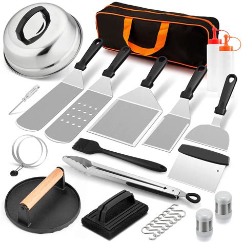 Hasteel Griddle Accessories Kit Of Teppanyaki Tools For Flat Top