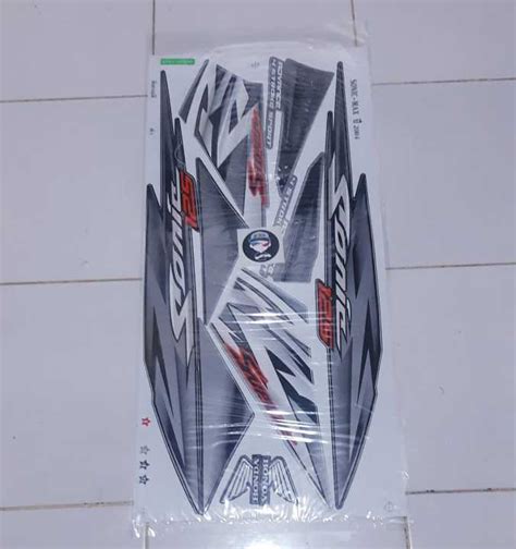 Stiker Honda Sonic 125 New Warna Hitam Silver Merah Biru Bahan Kodak