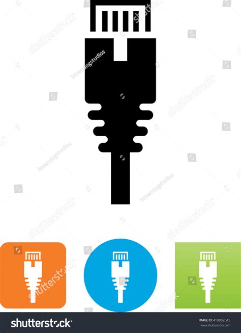 Connect The Ethernet Cable With A Connection Icon 8 949 รายการ ภาพ ภาพสต็อกและเวกเตอร์