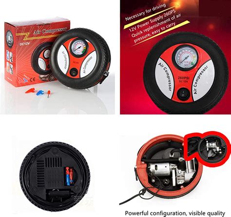 Car Tire Inflator Pump Dc 12v 260psi Mini Air Compressor From China Manufacturer Manufactory