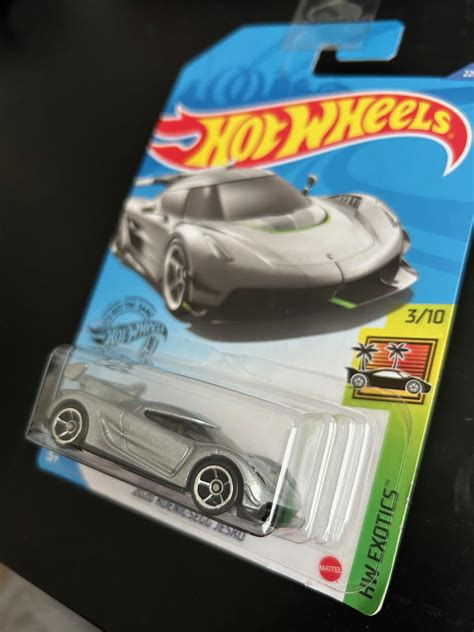 Hot Wheels Koenigsegg Jesko Silver With Black Interior Long Card Hard To Find Collector