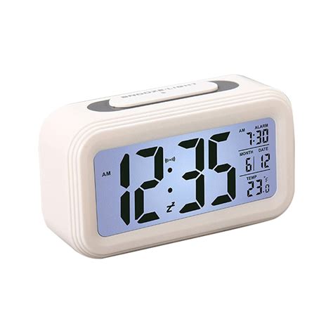 Toprenddon Digital Alarm Clock Lcd Display With Temperature Larger