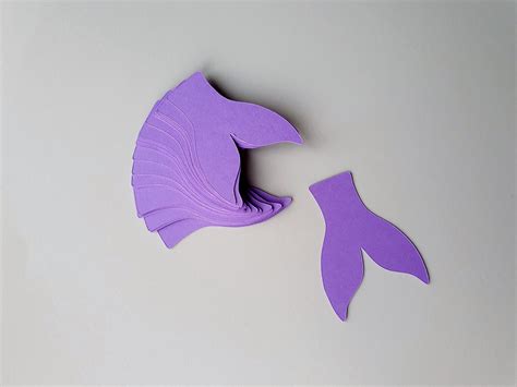 Mermaid Tail Cutout Multiple Sizes 20 Pieces Mermaid Tail Etsy