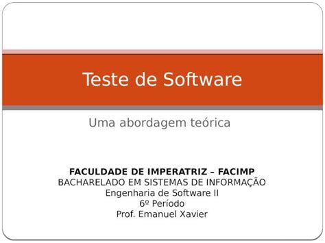 PPTX Slides Teste De Software DOKUMEN TIPS