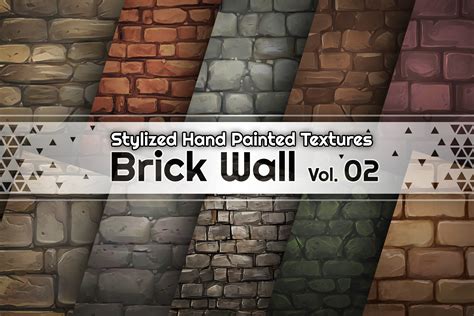 Hand Painted Brick Wall Textures Vol02 2d Textures And Materials