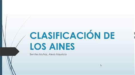 Clasificaci N De Los Aines Youtube