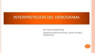 Interpretacion Hemograma Ppt