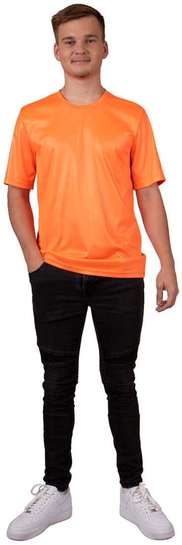 T Shirt Heren Neon Oranje Kopen Carnavalsland Nl