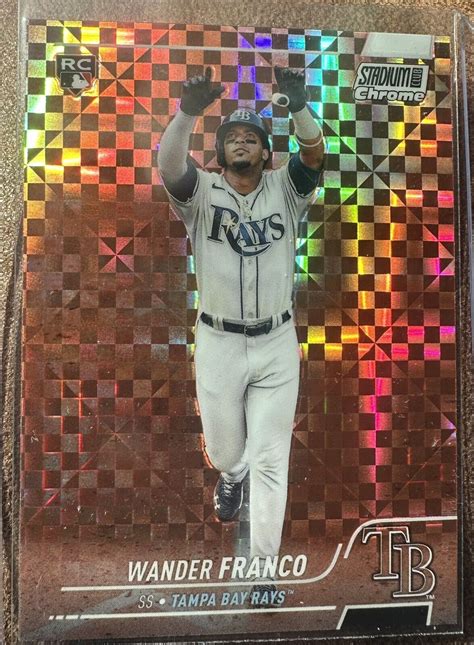 2022 Topps Stadium Club Chrome Wander Franco 100 Rookie X Fractor RC