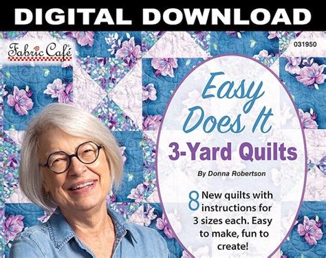 Quick As A Wink 3 Yard Quilts Book 8 Great Quilt Patterns For Etsy